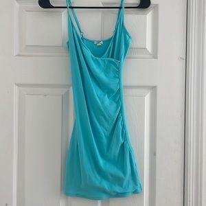 Worn once, bright blue tight dress